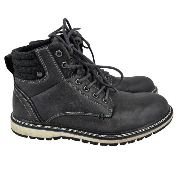 B-52 By Bullboxer Elyss Winter Boots Mens Size 8 Gray Black Lace Up Fleece Lined main image 7